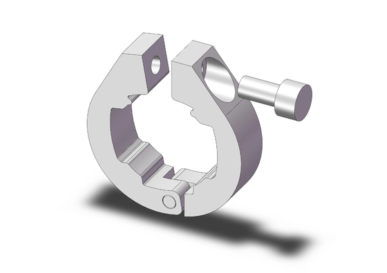 Anodic Oxidation Aluminium Tube Round Ring Retainer AL-31 RoHS Certificated