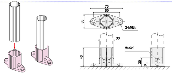 Direct 28 Mm Flexible Aluminium Tube 6063-T5 Aluminium Tube Fitting AL-33