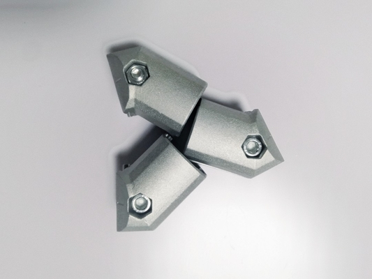 AL-3 28mm Aluminum Alloy Tube Lean Connector External 45 Degree Support