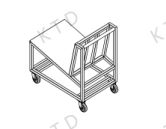The size and material of the L-shaped transport vehicle can be customized