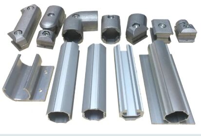 Anti-static Flexible 28mm/43mm Aluminum Lean Tube Joint Elbow Connector for Factory Assembly