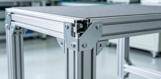 DC-SCM ESD Anti-static Workstation with Aluminum Extrusion Profile Frame and L-shaped Corner Bracket
