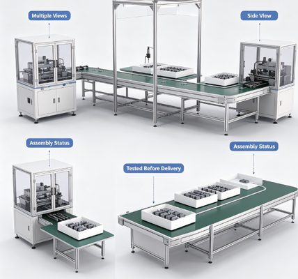 ESD Anti-Static Belt Conveyor Assembly Line Workbench For Electronic Workshop