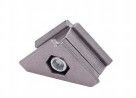 Die Casting Aluminum Tube Joints 28mm Dia Sandblasting Treatment