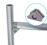 Die Casting Aluminum Tube Joints 28mm Dia Sandblasting Treatment