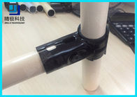 ข้อต่อโลหะแบบปรับได้สำหรับความหนาของชั้นวางท่อ 23 มม. T Type Black Tubing Joint HJ-1