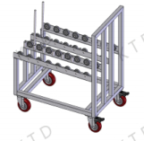 Industrial Transport Trolley Constructed with Heavy Duty Steel and Corrosion Resistant Coating Ensuring Long Service Life