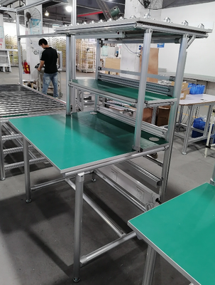 โปรไฟล์อลูมิเนียม ESD ห้องทํางาน Lean พร้อม Rack ล้อไหล