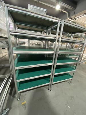 สแตนเลส Pipe Rack ออกแบบเพื่ออํานวยความสะดวกกระบวนการการผลิตผอมกับการจัดระเบียบการไหลของวัสดุและการจัดเก็บ