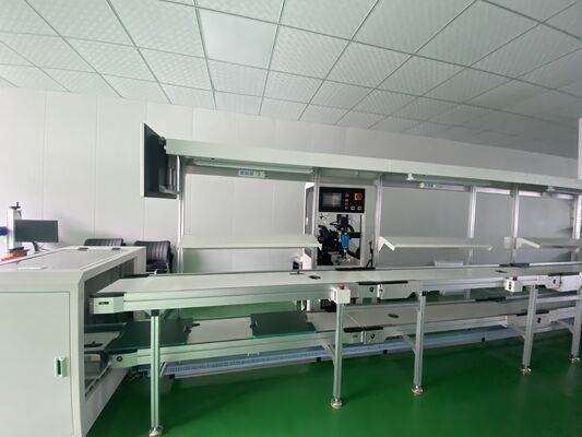 สายพานลำเลียง SMT PCB พร้อมระบบควบคุม PLC และการวางตำแหน่งเซอร์โวสำหรับการจัดการ PCB และการคัดแยก NG OK ในสายการผลิต SMT