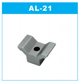 ISO Die Casting ข้อต่อท่ออลูมิเนียมสีเงินสีขาว AL-21